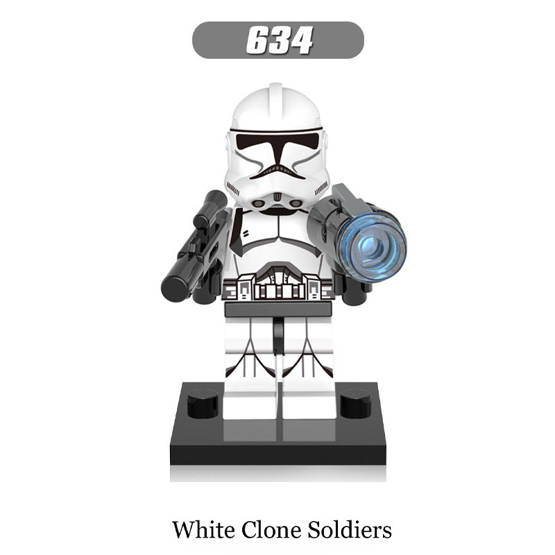 X0162 Star Wars Minifigs Building Blocks Yellow Utapou Clone Trooper Commander Kashyyyk Commander Appo Commander Gree White Clone Soldiers Action Assemble Bricks Educational Toys