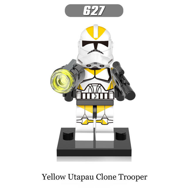 X0162 Star Wars Minifigs Building Blocks Yellow Utapou Clone Trooper Commander Kashyyyk Commander Appo Commander Gree White Clone Soldiers Action Assemble Bricks Educational Toys