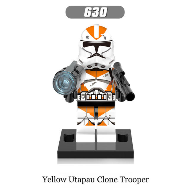 X0162 Star Wars Minifigs Building Blocks Yellow Utapou Clone Trooper Commander Kashyyyk Commander Appo Commander Gree White Clone Soldiers Action Assemble Bricks Educational Toys