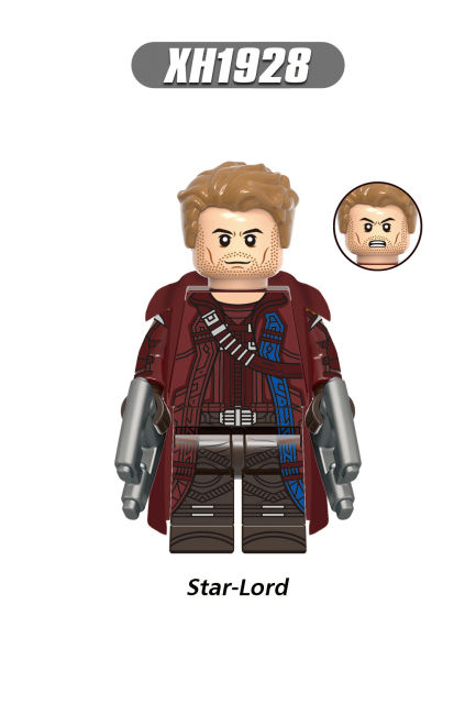 X0339Super Heroes Marvel Minifigs Thor Gorr Star Lord Kory Valkyrie Building Blocks Action Assemble Bricks Educational Toys