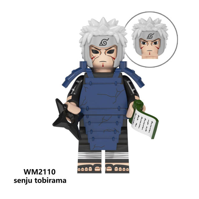 WM6108 Naruto Marvel Super Heroes Spider Man Minifigs Building Blocks uzumaki namikaze minato Models Toys Gifts For Children