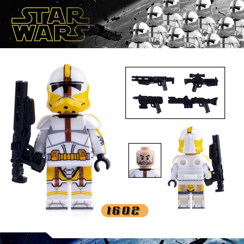 X0300 Star Wars Series Battalio Trooper Minifigs Building Blocks MOC Legion Soldier Commander Figures Bricks Model Toys Gift
