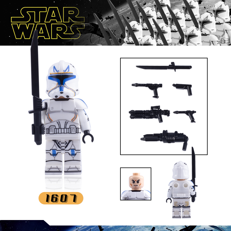 X0300 Star Wars Series Battalio Trooper Minifigs Building Blocks MOC Legion Soldier Commander Figures Bricks Model Toys Gift