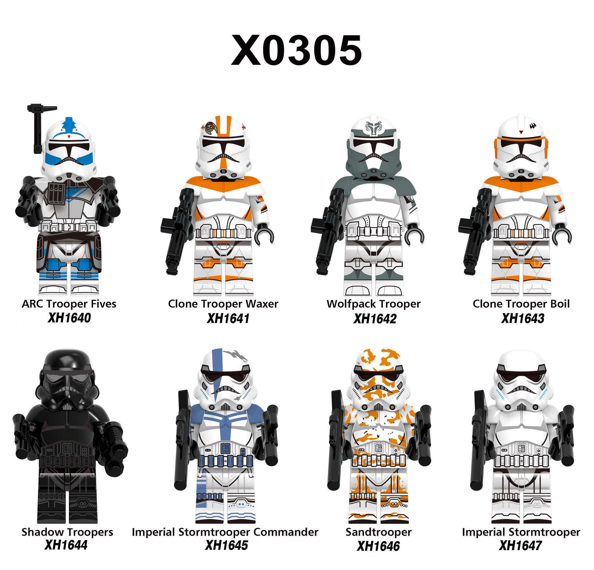 BrickpandaStar wars minifigs with weapons