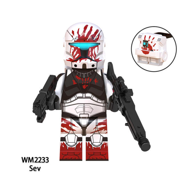 WM6124 Movie Commandos Star Wars Minifigs Building Blocks Captain Fixer Gregor Omega Squad Models Toys Gifts For Children