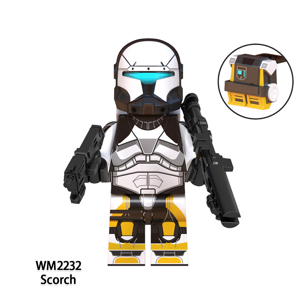 WM6124 Movie Commandos Star Wars Minifigs Building Blocks Captain Fixer Gregor Omega Squad Models Toys Gifts For Children