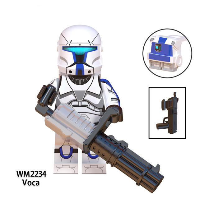 WM6124 Movie Commandos Star Wars Minifigs Building Blocks Captain Fixer Gregor Omega Squad Models Toys Gifts For Children