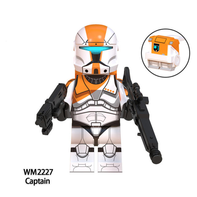 WM6124 Movie Commandos Star Wars Minifigs Building Blocks Captain Fixer Gregor Omega Squad Models Toys Gifts For Children