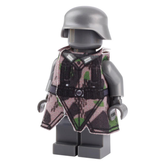 WW1 Germany Military Weapon Coat Soldiers Minifigs Building Blocks Army Officer Medic Fragment Camouflage Raincoat Bricks Model Toys Gifts