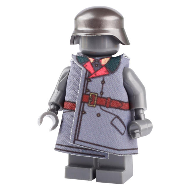 WW1 Germany Military Weapon Coat Soldiers Minifigs Building Blocks Army Officer Medic Fragment Camouflage Raincoat Bricks Model Toys Gifts