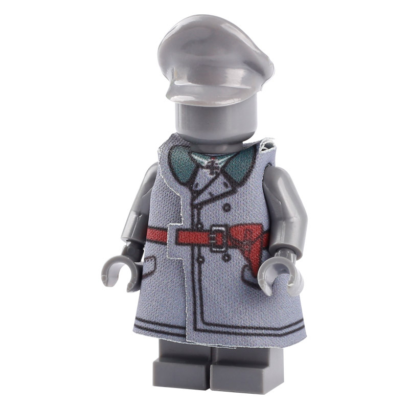 WW1 Germany Military Weapon Coat Soldiers Minifigs Building Blocks Army Officer Medic Fragment Camouflage Raincoat Bricks Model Toys Gifts