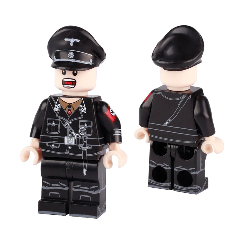 WW2 Germany Military Soldier MP40 Minifigs Building Blocks Army Office Gunner Commando Squadron Leader Weapon Parts Bricks Toys