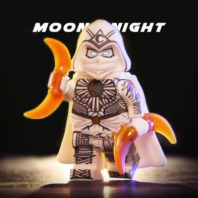 XH1895 Marvel Super Heros Series Moon Knight Minifigs Building Blocks Avengers Action Figures MOC Bricks Model Toys