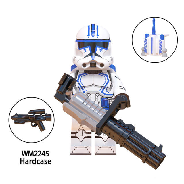 WM6126 Star Wars Minifigs Building Blocks Clone Trooper Commando Rex Dogma Fives Action Figures Toys Gifts For Children