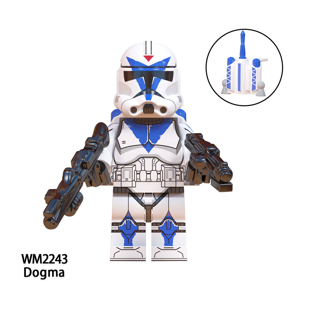 WM6126 Star Wars Minifigs Building Blocks Clone Trooper Commando Rex Dogma Fives Action Figures Toys Gifts For Children
