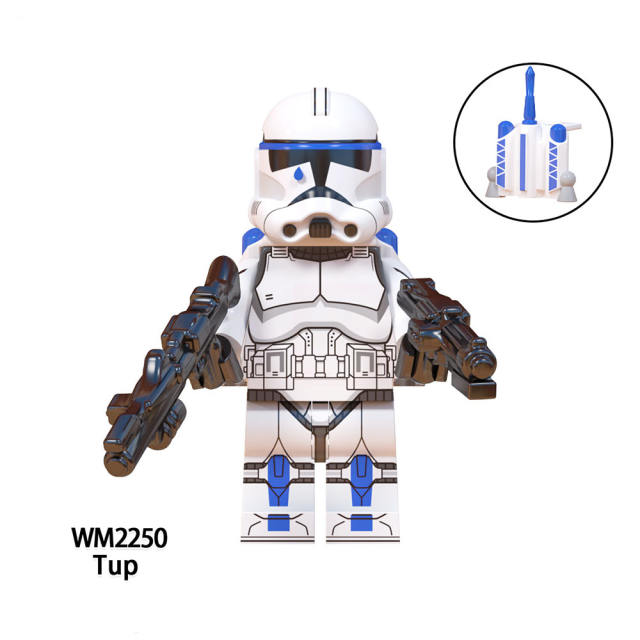 WM6126 Star Wars Minifigs Building Blocks Clone Trooper Commando Rex Dogma Fives Action Figures Toys Gifts For Children