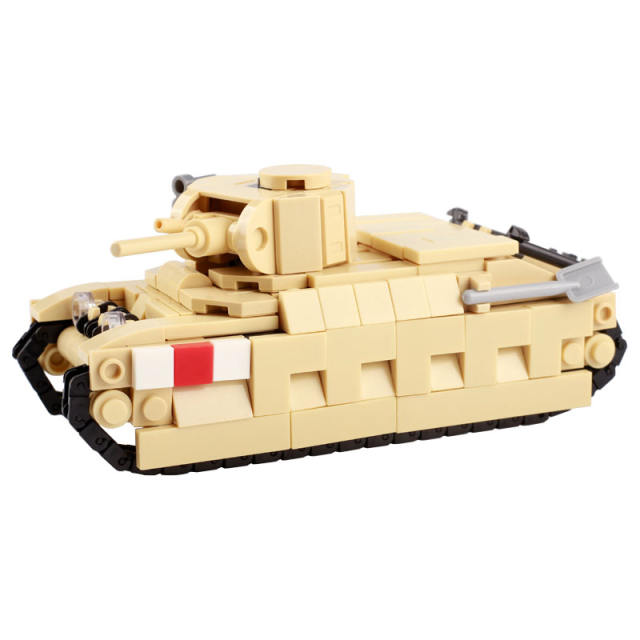 WW2 Military British Matilda Infantry Tanks Building Blocks Weapons Guns Army Armor Vehicles Soldiers Minifigs Model Bricks Toys