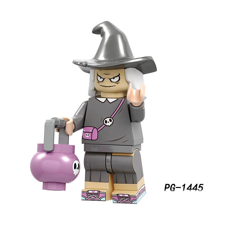 PG8174 Halloween Pumpkin Minifigs Building Blocks Wild Jeff Zombie Vampire Clown Roleplay Models Toys Gifts For Children