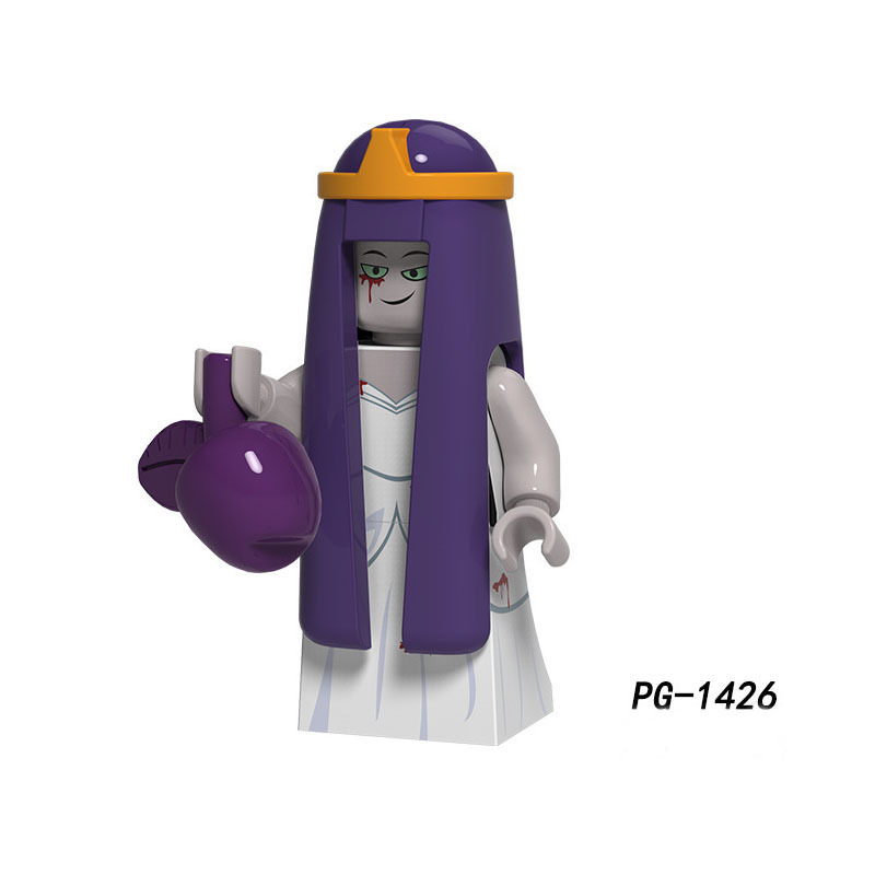 PG8171 Halloween Pumpkin Minifigs Building Blocks Witch Vampire Clown Party Roleplay Models Toys Gifts For Children