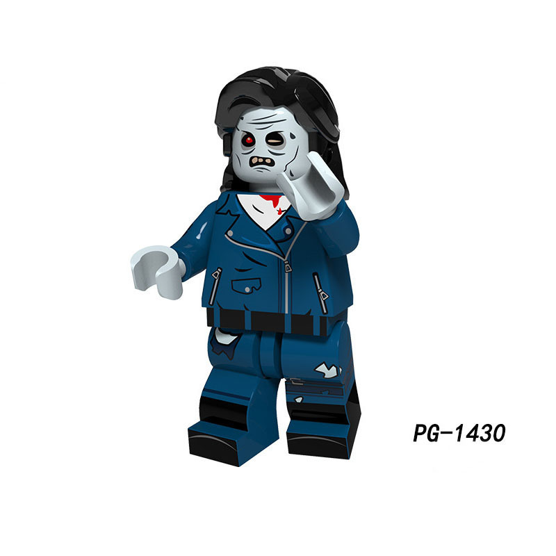 PG8171 Halloween Pumpkin Minifigs Building Blocks Witch Vampire Clown Party Roleplay Models Toys Gifts For Children