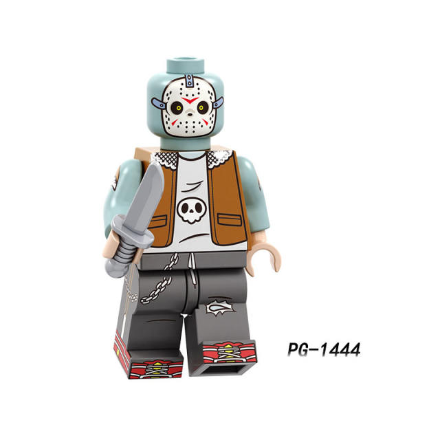 PG8174 Halloween Pumpkin Minifigs Building Blocks Wild Jeff Zombie Vampire Clown Roleplay Models Toys Gifts For Children