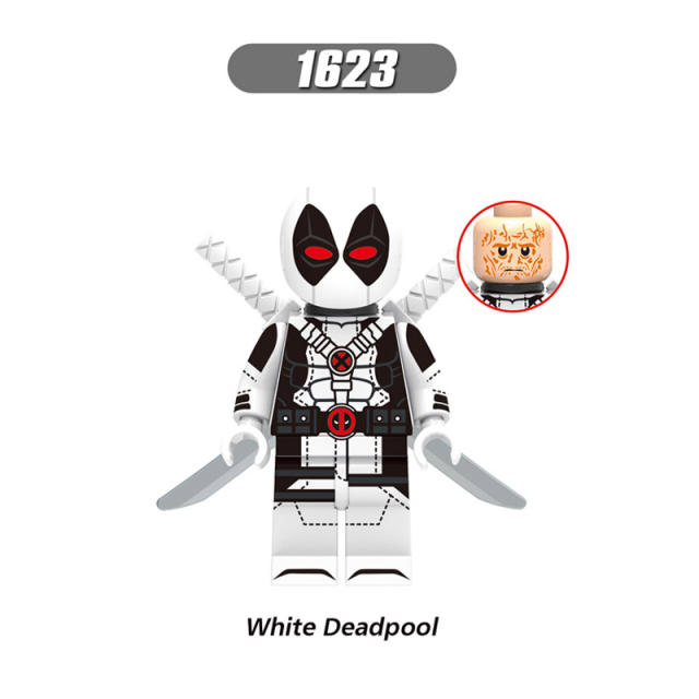 X0302 Marvel Super Heroes Minifigs Building Blocks Tron Deadpool Gwenpool Greenpool Models Toys Gifts For Children