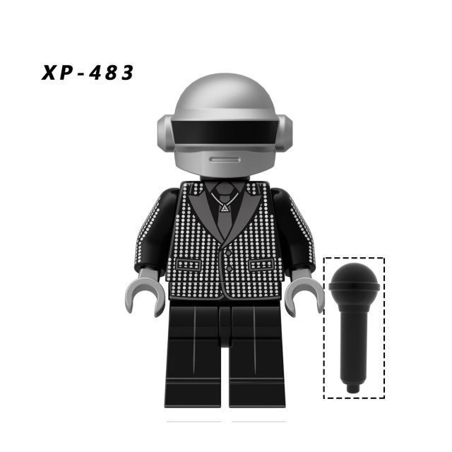 KT1063 Daft Punk Series Minifigs Building Blocks Electronic Music Band Action Figures Bricks Model Toy Gifts For Children