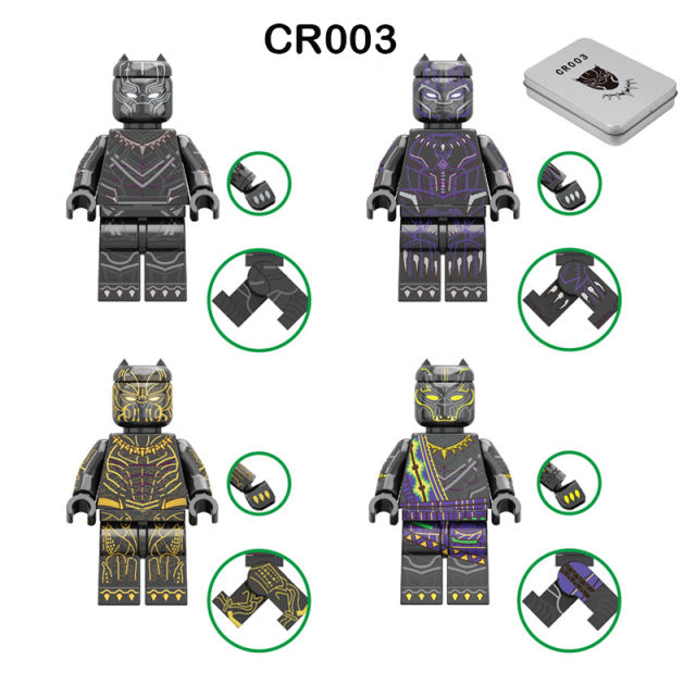 CR003 Marvel Super Heroes Series Minifigs Building Blocks Thanos Ebony Maw New Avengers Action Figures Toys Gifts For Children