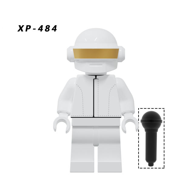 KT1063 Daft Punk Series Minifigs Building Blocks Electronic Music Band Action Figures Bricks Model Toy Gifts For Children