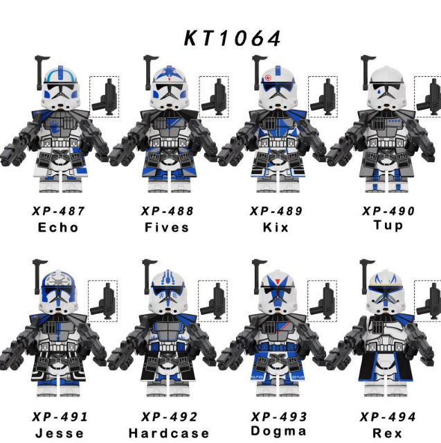 KT1064 Marvel Super Heroes Series Minifigs Building Blocks Echo Kix Fives Rex Action Figures Bricks Model Toy Gifts For Children