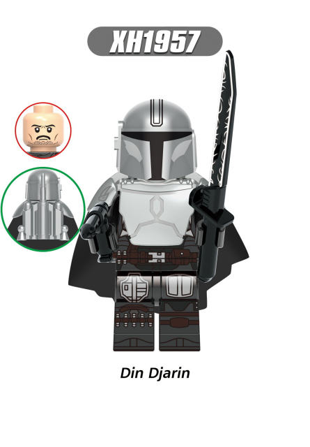 X0343 Star Wars Series Minifigs Building Blocks Boba Jango Fett Din Djarin Figures Accessories Models Toys Gifts For Children