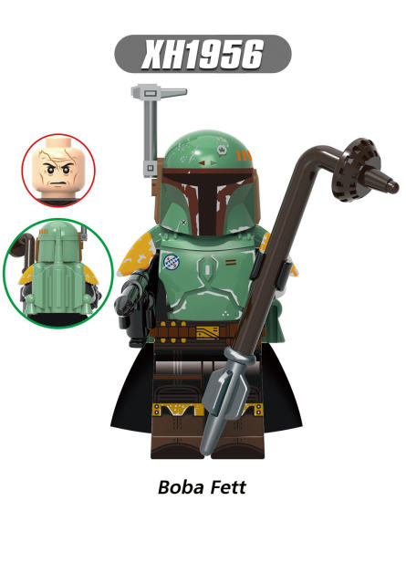 X0343 Star Wars Series Minifigs Building Blocks Boba Jango Fett Din Djarin Figures Accessories Models Toys Gifts For Children