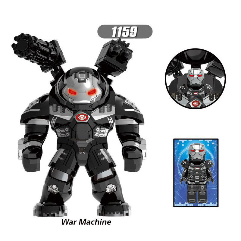 MK37 MK39 Marvel Super Heroes Series Minifigures Hulkbuster Building Blocks Iron Patriot SpiderMan Avengers Figure MOC Brick Toy