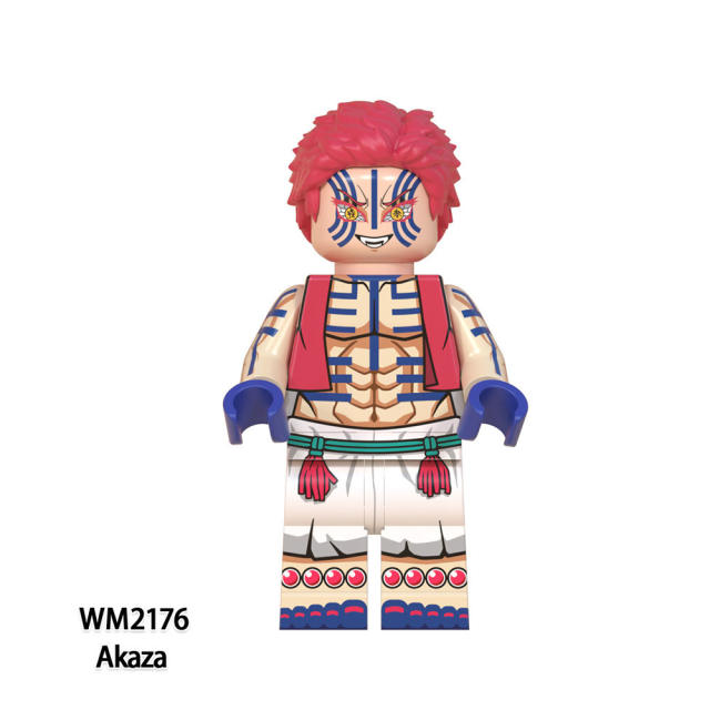 WM6116 Demon Slayer Minifigures Building Blocks Kamado Tanjirou Nezuko Hashibira Inosuke Figures Bricks Model Toys Gift for Kids