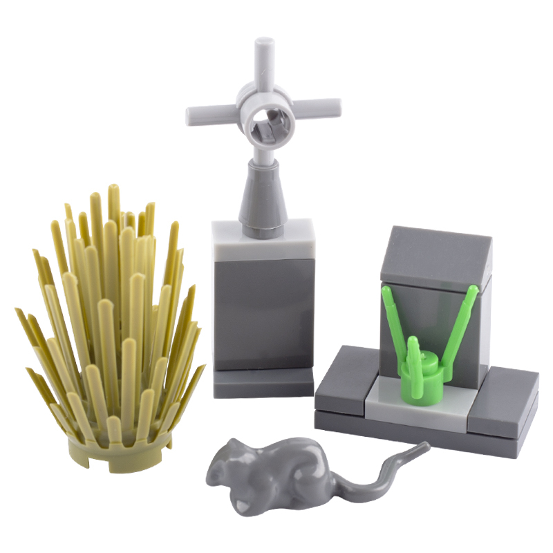 MOC Halloween Party Cemetery Building Blocks Printed Tombstone Ghost Pumpkin Vampire Figures Animal Bats Spiders Children Gifts