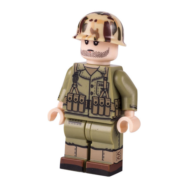 WW2 Military Army Minifigs Building Blocks US Soldier SWAT Accessories Weapons Guns Helmets Parts Mini Bricks DIY Kids Toys Gift