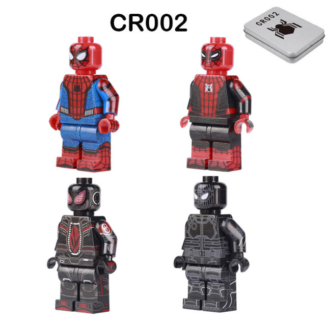 CR002 Marvel Super Heroes Series Minifigs Building Blocks Avengers Spider Man Action Figures Toys Gifts For Children