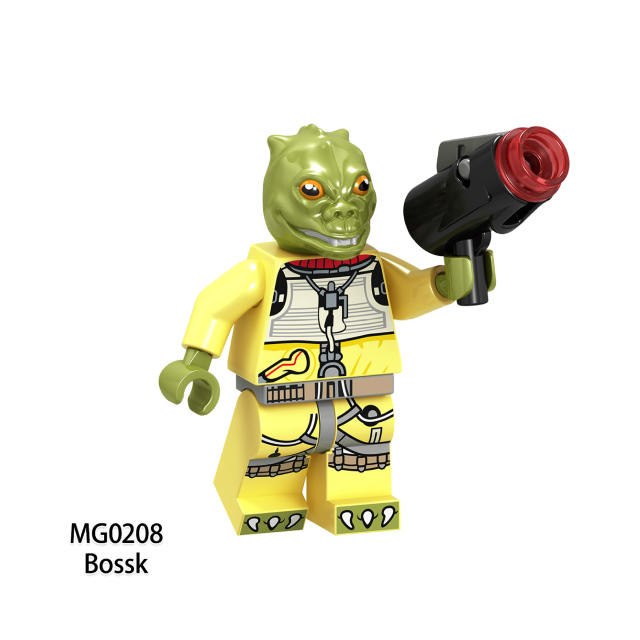 MG0208 MG0210 Star Wars Series Minifigures Building Blocks Bossk Bounty Hunter Movie Figures MOC Bricks Models Toys Gifts Children