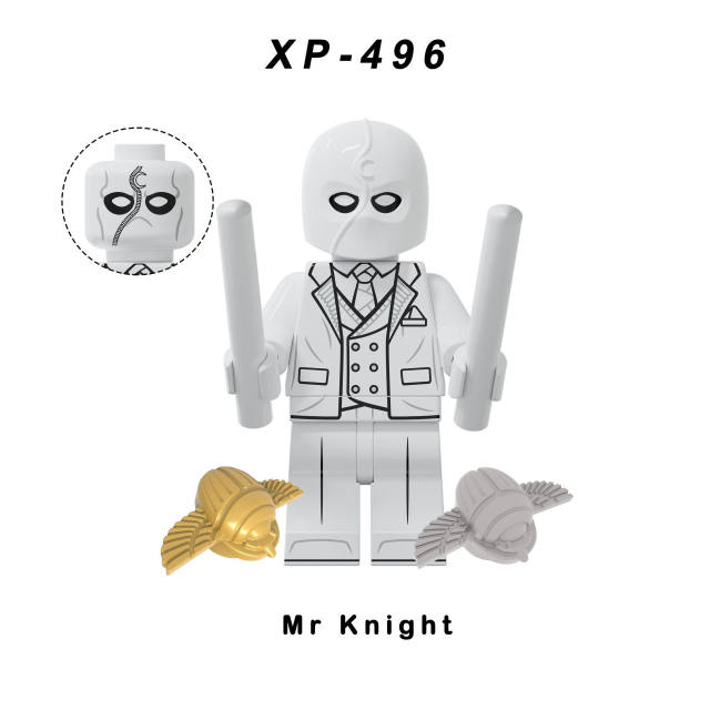 KT1065 Marvel Super Heros Series  Moon Knight Minifigures Building Blocks Avengers XP497 XP495 Figures MOC Bricks Model Toys