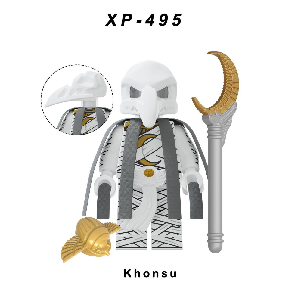 KT1065 Marvel Super Heros Series Moon Knight Minifigures Building Blocks Avengers XP497 XP495 Figures MOC Bricks Model Toys