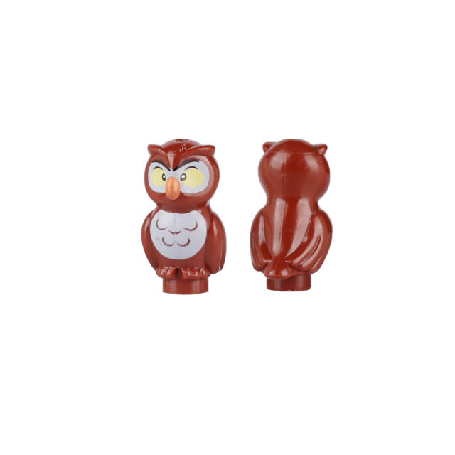 MOC City Animals Owl Building Blocks Eagle Bird Figures Bricks DIY Accessories Model Toys Gift For Kids Compatible