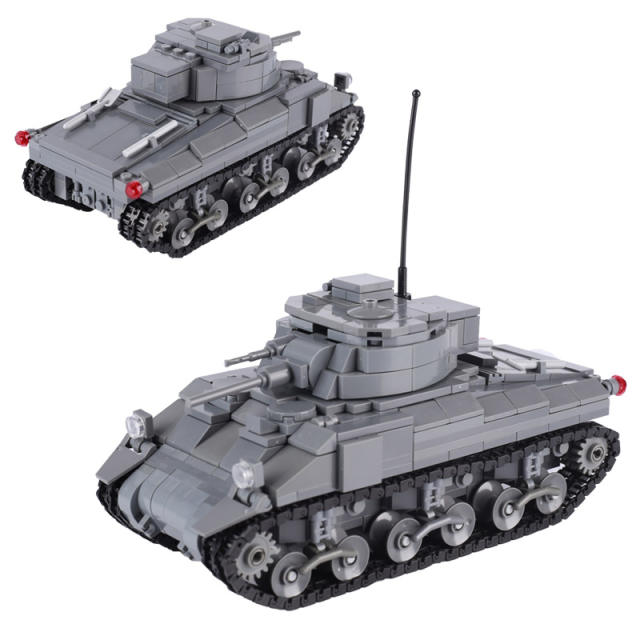 MOC WW2 US Military Soldier Minifigures M4 Sherman Tanks Building Blocks Army Weapons Vehicle Accessories Bricks Model Toys Kids