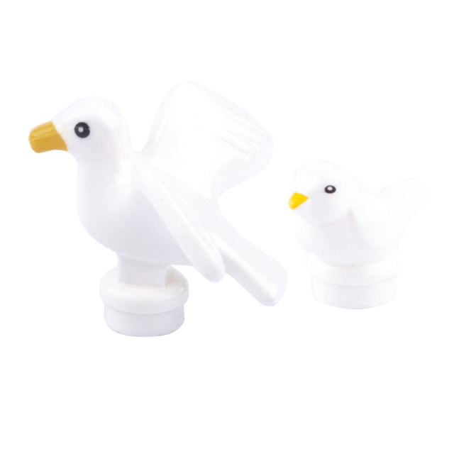 MOC City Animal Series Minifigures Seagull Building Blocks Dove Parts DIY Bricks Modle Toys For Children Compatible 41835 12891