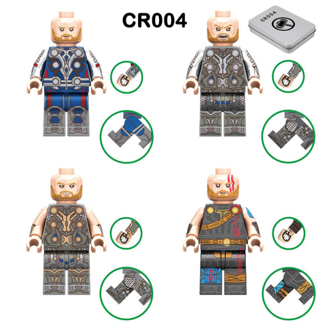 CR004 Marvel Super Heroes Series Minifigs Building Blocks Captain America Action Figures Classic Movie DIY Toy Gift For Children