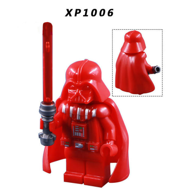 XP1006 Marvel Star Wars Series Minifigs Building Blocks Red Black Warrior Darth Vader Anakin Skywalker Action Figures Toys Gifts