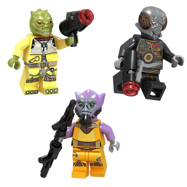 MG0208 MG0210 Star Wars Series Minifigures Building Blocks Bossk Bounty Hunter Movie Figures MOC Bricks Models Toys Gifts Children