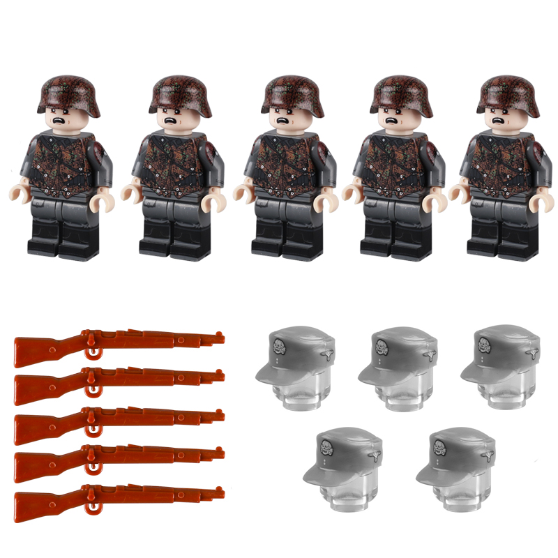 WW2 Germany Camouflage Soldier Minifigs Building Blocks Military Army ...