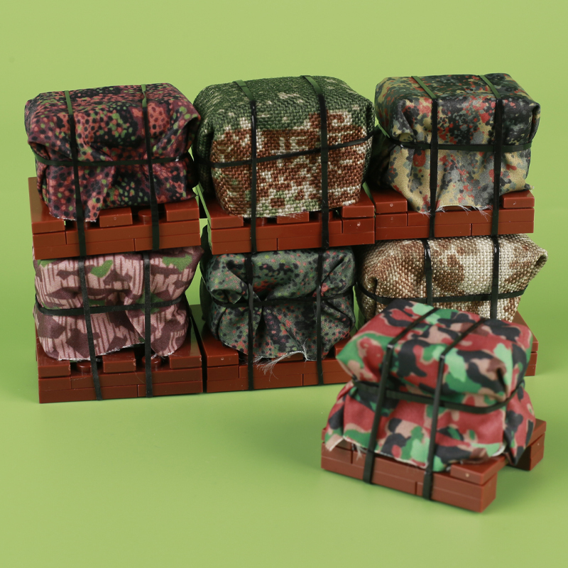 WW2 Military Airdrop Box Building Blocks Soldier Minifigs Germany Soviet US Army Weapons MOC Accessories Brick Toys Gifts Kids