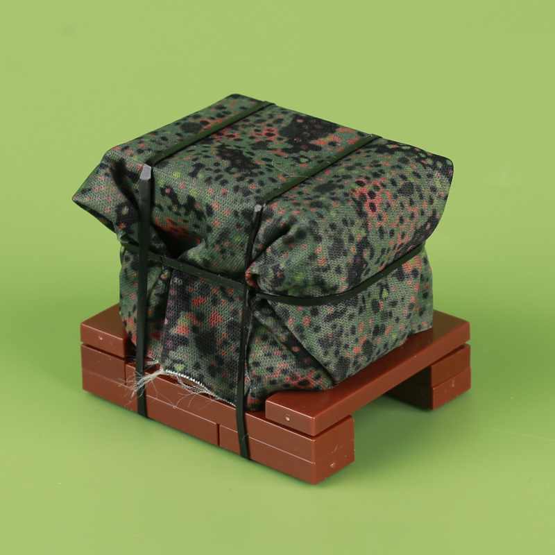 WW2 Military Airdrop Box Building Blocks Soldier Minifigs Germany Soviet US Army Weapons MOC Accessories Brick Toys Gifts Kids