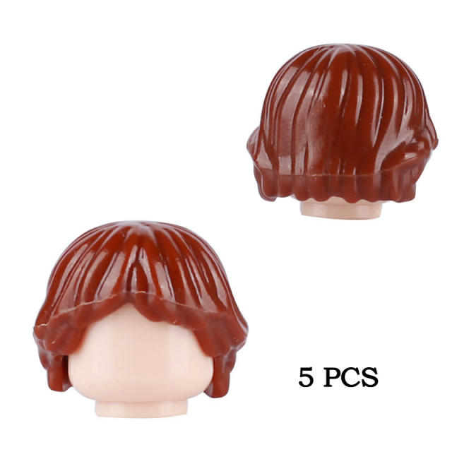 MOC City Figures Hat Hair Building Blocks Military Helmets Medieval Soldiers Headwear Caps Head Accessories DIY Toy For Children